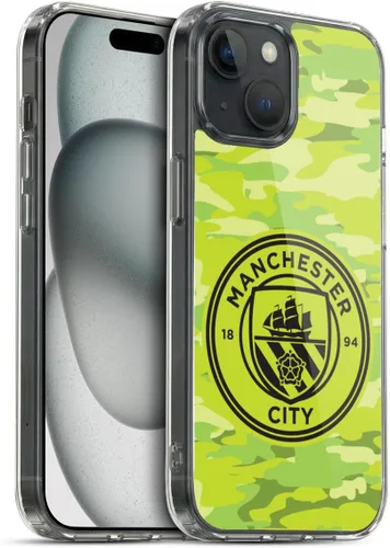 Vista 188 de Head Case Designs Funda de gel con licencia oficial del Manchester City Man City FC Blue Moon Badge Camou [protección de grado militar] compatible