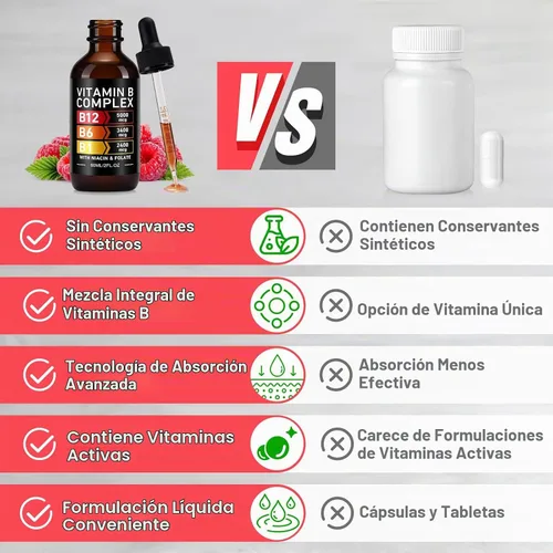 Vista 8 de Frovetani Complejo orgánico de vitamina B para mujeres, 2PCS líquido