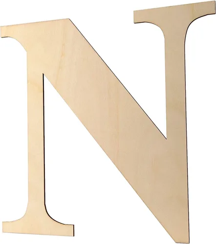 Vista 17 de Letras de madera de 12 pulgadas y letras de madera en blanco de 1/5 pulgadas de grosor sin terminar para pintura, manualidades y decoración de pared