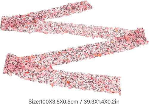 Vista 6 de GLEAVI Pegatinas de diamantes de imitación para decoración de tartas, 1 rollo de cinta de cristal, accesorio de ropa decorativa de cinta de cristal