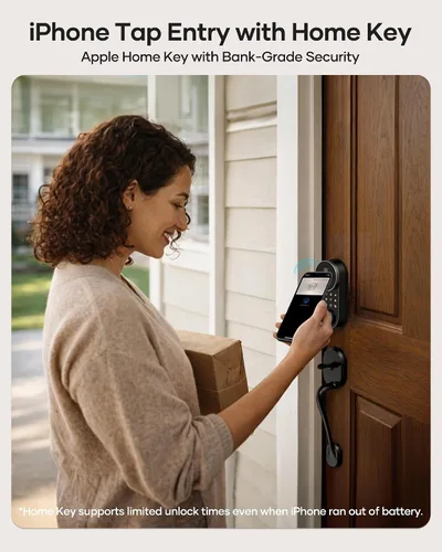 Vista 10 de SMONET Cerradura inteligente de la puerta delantera de WiFi de la huella