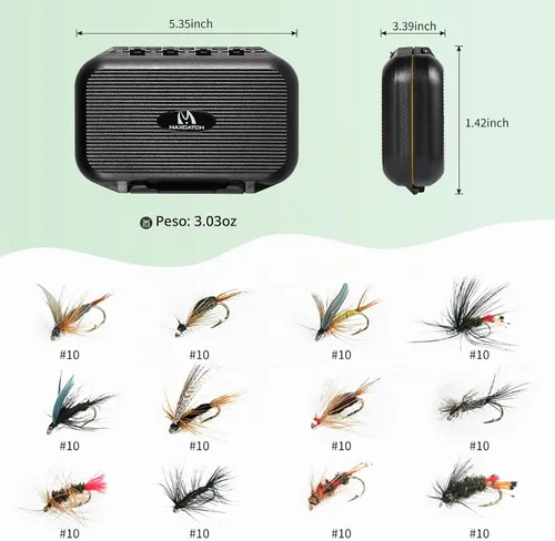 Vista 4 de M MAXIMUMCATCH Maxcatch Extreme Kit Combinado de Pesca con Mosca 3/5/6/8 Peso, Equipo de Caña y Carrete de Mosca para Principiantes, con Estuche