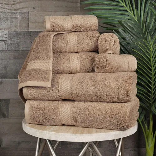 Vista 26 de BNM Toallas de Algodón Egipcio de Peso Pesado, Ideales para Baño, Ducha, Spa, Hotel, 800 GSM, Toallas Faciales/de Aseo, Toallas de Mano, Toallas