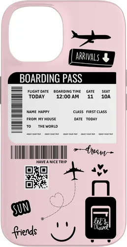 Vista 4 de Funda rosa para iPhone 14 Pro Max