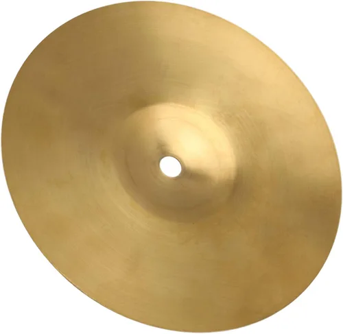 Vista 2 de Lovermusic Platillo de tambor de 8 pulgadas de diámetro dorado, aleación de latón, accesorios de percusión para kit de batería adecuado