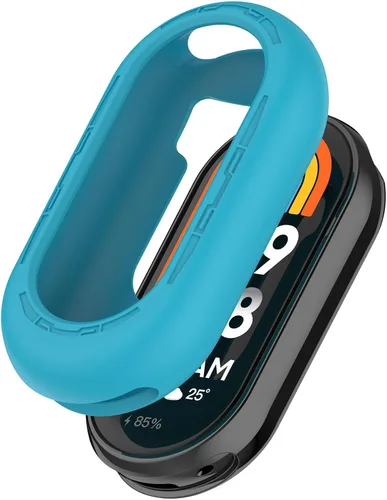 Vista 12 de Funda protectora para Mi Band 8, a prueba de golpes, resistente a los golpes, funda de parachoques para Xiaomi Mi Band 8 Activity Tracker Agua