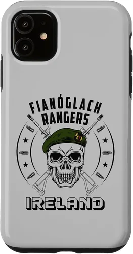 Vista 5 de iPhone 15 Fiannoglaigh Irish Special Force Army Ranger Irlanda Funda de defensa
