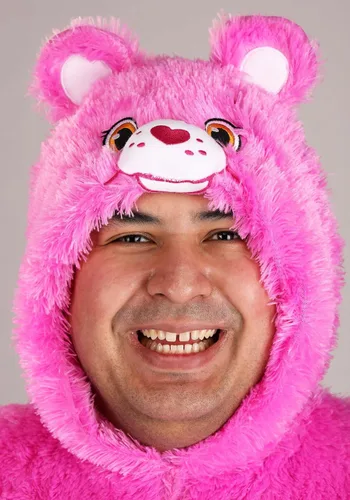 Vista 6 de Disfraz clásico de oso animador para adulto, talla grande, disfraz de oso animador alegre Mono mullido de Halloween