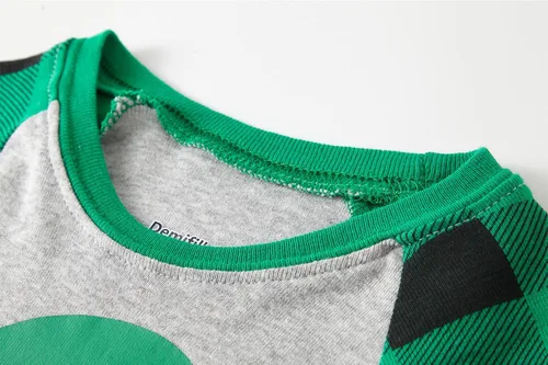 Vista 128 de Demifill Conjunto de pijamas de Halloween para niños y niñas, pijamas de Navidad, ropa de dormir para niños y niñas