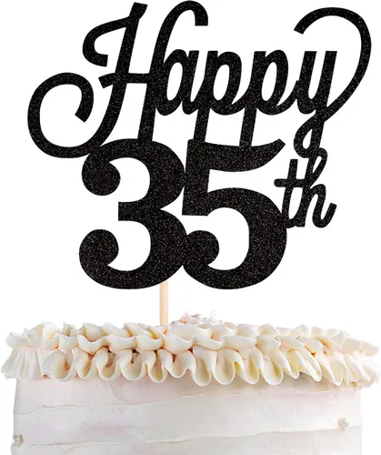 Vista 14 de 1 paquete de decoración para pastel de 12 años, purpurina negra número 12, doce cumpleaños, decoración para felicitaciones a 12 años de edad, 12