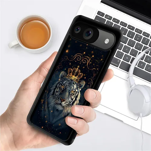 Vista 729 de Compatible con Google Pixel 4A 5G Mobile Case Creative Acrylic Panel trasero Silicona Protección Grip especialmente diseñado para Google Pixel 4A 5G