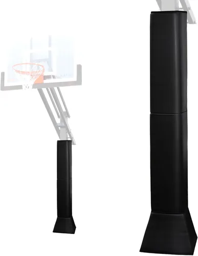 Vista 12 de Katop Almohadilla cuadrada para bastón de baloncesto, acolchado de poste protector resistente para poste de 5 x 5 pulgadas, poste y base de 6 x 6