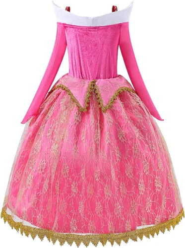 Vista 2 de Aoiviss Disfraz de princesa Aurora para dormir para niñas, ropa de cosplay
