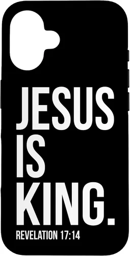 Vista 32 de Jesus is King Bible Scripture Quote Christian Case for iPhone 17