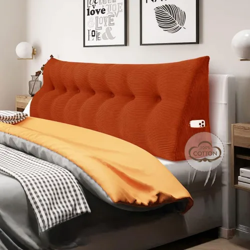 Vista 10 de WOWMAX - Almohada triangular para cabecero; almohada en forma de cuña para cabecero; almohada grande de refuerzo para cama, almohada
