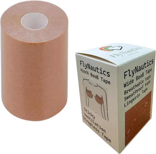 Vista 7 de Wide Boob Tape 4" x16Ft,Breast lift tape,Bra Replace Tape, 4 inch boob tape, Wide Boob chest tape 5.0 meters