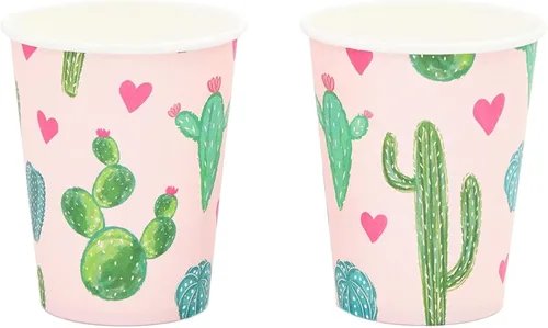 Vista 6 de Cactus Fiesta suministros para fiesta de cumpleaños, juego de vajilla (168 piezas, sirve 24)