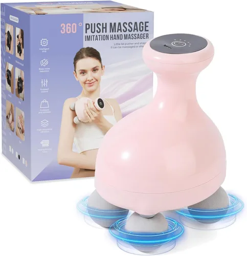 Vista 9 de DEITY 4 Heads Handheld Massage Gun Deep Tissue, Electric Body Massager, Percussion Muscle Massager for Easing Shoulder and Back Tension, with