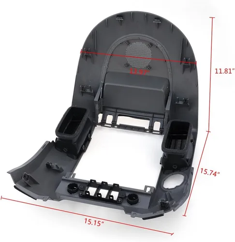 Vista 5 de GRAND ORANGE Bisel de Radio AC del Tablero Central con Bisel de Altavoz Compatible con Nissan Titan 2004-2006, Armada SE y LE Bisel de Control