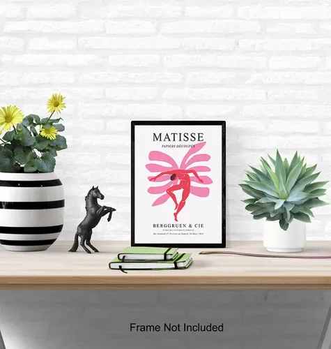 Vista 5 de Matisse - Póster decorativo – Arte de pared moderno abstracto de mediados de siglo de 8 x 10 pulgadas, arte de pared de galería, regalos