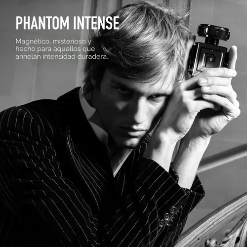 Vista 5 de Rabanne Phantom Eau de Parfum for Men - Aromatic Ambery Perfume with Lavender, Orange Blossom & Vanilla - Long Lasting & Thrilling Refillable