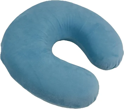 Vista 13 de Almohada de viaje en forma de U de espuma viscoelástica Soporte para el cuello Cojín de reposacabezas (negro)