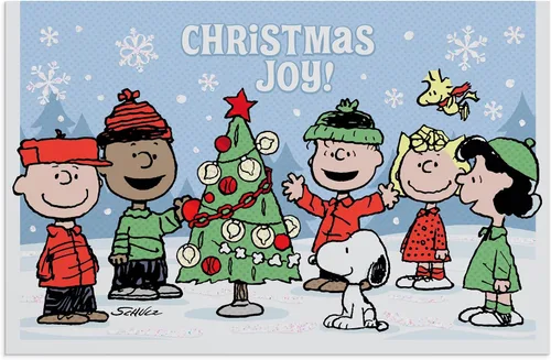 Vista 2 de DaySpring - Peanuts Christmas Joy! - 18 tarjetas y sobres de Navidad en caja, NLT