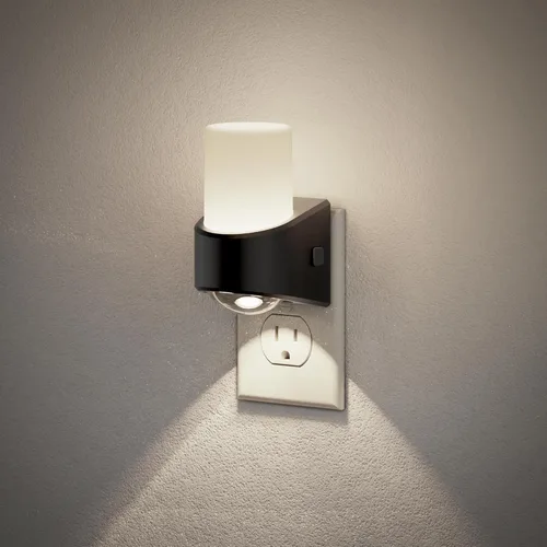 Vista 25 de JandCase Luces nocturnas enchufables a la pared, proyector de estrellas, luz nocturna de galaxia automática 3CCT, enchufe con sensor de luz