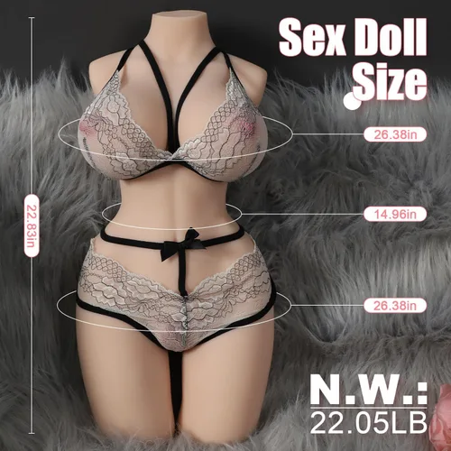 Vista 7 de Muñeca sexual de tamaño real de 22 libras para hombres, muñecas sexuales para hombres, masturbación masculina, torso sexual de tamaño completo