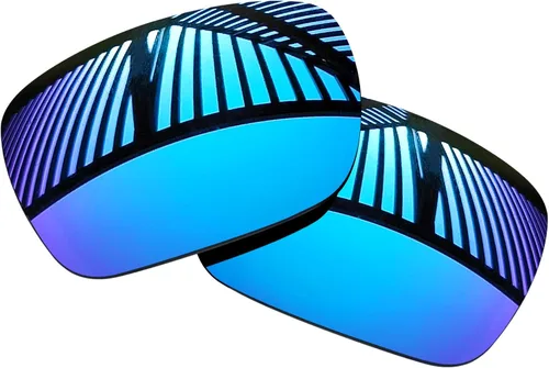 Vista 2 de 4 pares de lentes de repuesto para gafas de sol Oakley Holbrook XXL OO9487 2.402 in - negro sólido+esmeralda+azul hielo+rojo fuego