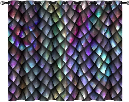 Vista 79 de Cortinas opacas de constelación para sala de estar, arte moderno abstracto, negro, galaxia, blanco, patrón de símbolo de constelación