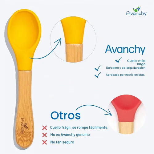 Vista 6 de Cucharas para niños pequeños, Multicolor Surtido con azul