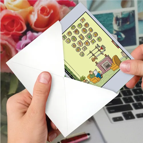Vista 6 de NobleWorks - 1 tarjeta de felicitación del día del padre divertida - Tarjeta de humor para papá de hijo, hija, tarjeta de notas con sobre - Hojas