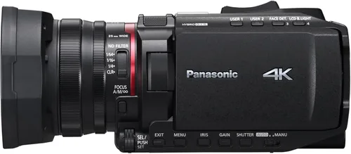 Vista 3 de Panasonic Videocámara X1200 4K, lente teleobjetivo gran angular con zoom de 24X, O.I.S híbrido, diseño ligero de dispersión de calor, embalaje