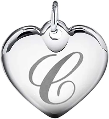 Vista 9 de Estendly - Pulsera de cuentas de acero inoxidable de 6mm con dije en forma de corazón e inicial, 26 letras, ideal como regalo de cumpleaños