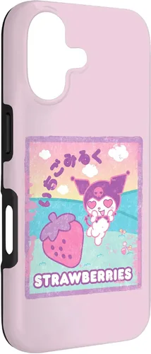 Vista 3 de Kuromi - Funda con leche de fresa para iPhone 17