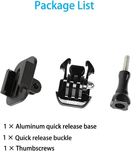 Vista 6 de PellKing Base de liberación rápida para trípode compatible con GoPro Hero 13 12 11 10 9 8 7 6 5 4 Session Max, Insta360 One R, DJI Osmo Action 5 4 3