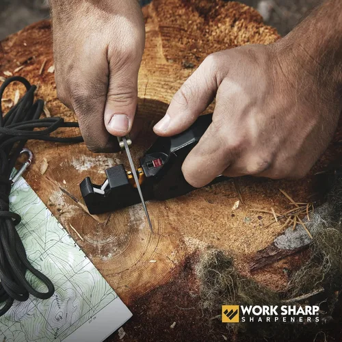Vista 8 de Work Sharp Afilador de cuchillos y herramientas de pivote manual Pro, WSHHDPVT, Negro