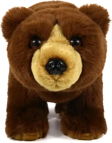 Vista 4 de Ice King Bear - Oso marrón realista de peluche de 12 pulgadas