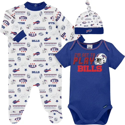 Vista 13 de Gerber Conjunto de regalo unisex para bebé con pies de equipo de la NFL para dormir y jugar