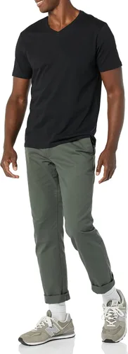Vista 4 de Tienda Essentials Camisetas de manga corta con cuello en V para hombre, paquete de 2