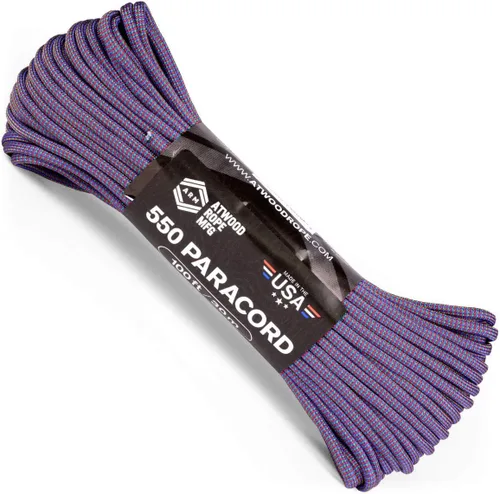 Vista 16 de Atwood Rope MFG Cuerda de paracaídas de nailon 550 que cambia de color, 100 pies, 7 hebras, equipo de supervivencia exterior, fabricado en Estados