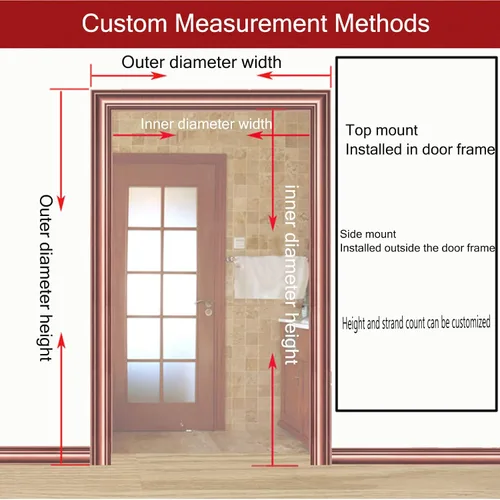 Vista 5 de Cortinas de madera con cuentas de madera, separador de habitación para puerta, cortinas de puerta con cuentas de madera, cortina de cuentas