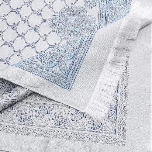 Vista 5 de Alfombra de oración musulmana y cuentas con bolsa portátil, regalos musulmanes para mujeres y hombres, Janamaz, Sajadah, juego de regalos del islam