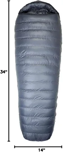 Vista 2 de Western Mountaineering Sequoia RZ Saco de dormir de microfibra - 6'0