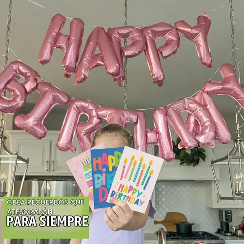 Vista 5 de 24 tarjetas de cumpleaños a granel con sobres, tarjetas de feliz cumpleaños Pastel colorido 24 piezas