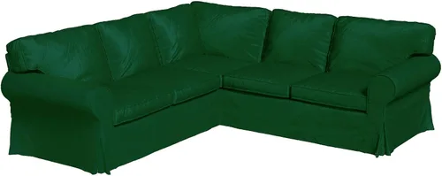 Vista 14 de Funda de terciopelo para sofá biplaza Ektorp compatible con sofá IKEA de 2 asientos Funda de terciopelo resistente Ektorp para dos asientos