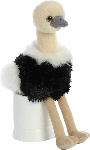 Vista 100 de Aurora® Adorable Mini Flopsie™ Mei Mei™ Animal de peluche, facilidad juguetona, compañeros atemporales, color blanco, 8 pulgadas