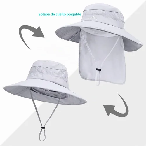 Vista 2 de Sombreros de sol para hombres y mujeres, protección UPF 50+, sombrero de Grisclaro