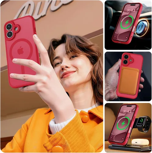 Vista 152 de MOCCA - Funda magnética resistente para iPhone XR de 6.1 pulgadas, compatible con MagSafe, funda con protección contra caídas de grado militar